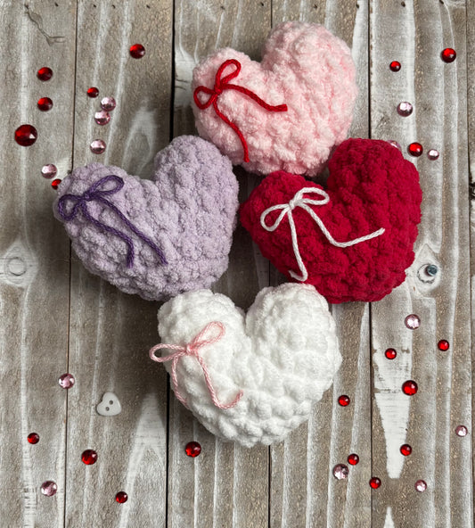 Plush Hearts Crochet Pattern