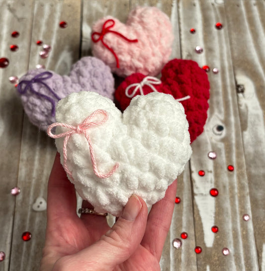 Plush Hearts Crochet Pattern
