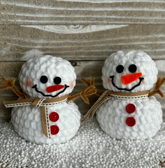 Plushie Snowman Crochet Pattern