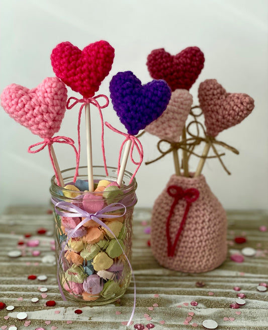 Bouquet of Hearts Crochet Pattern