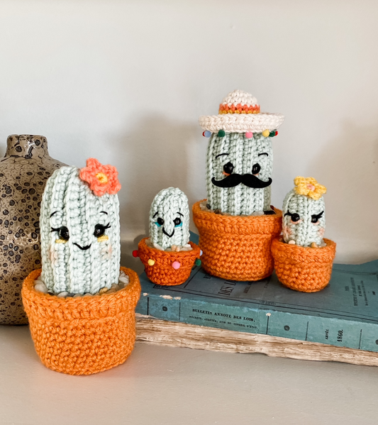 Cactus Family Crochet Pattern