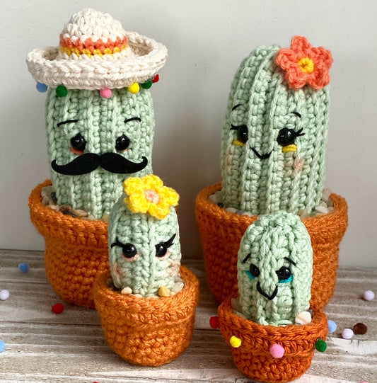 Cactus Family Crochet Pattern