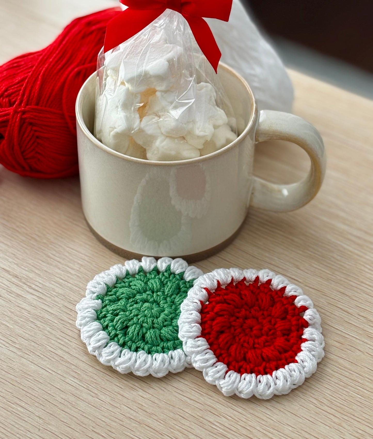 Gingerbread Cookie Coaster Crochet Pattern