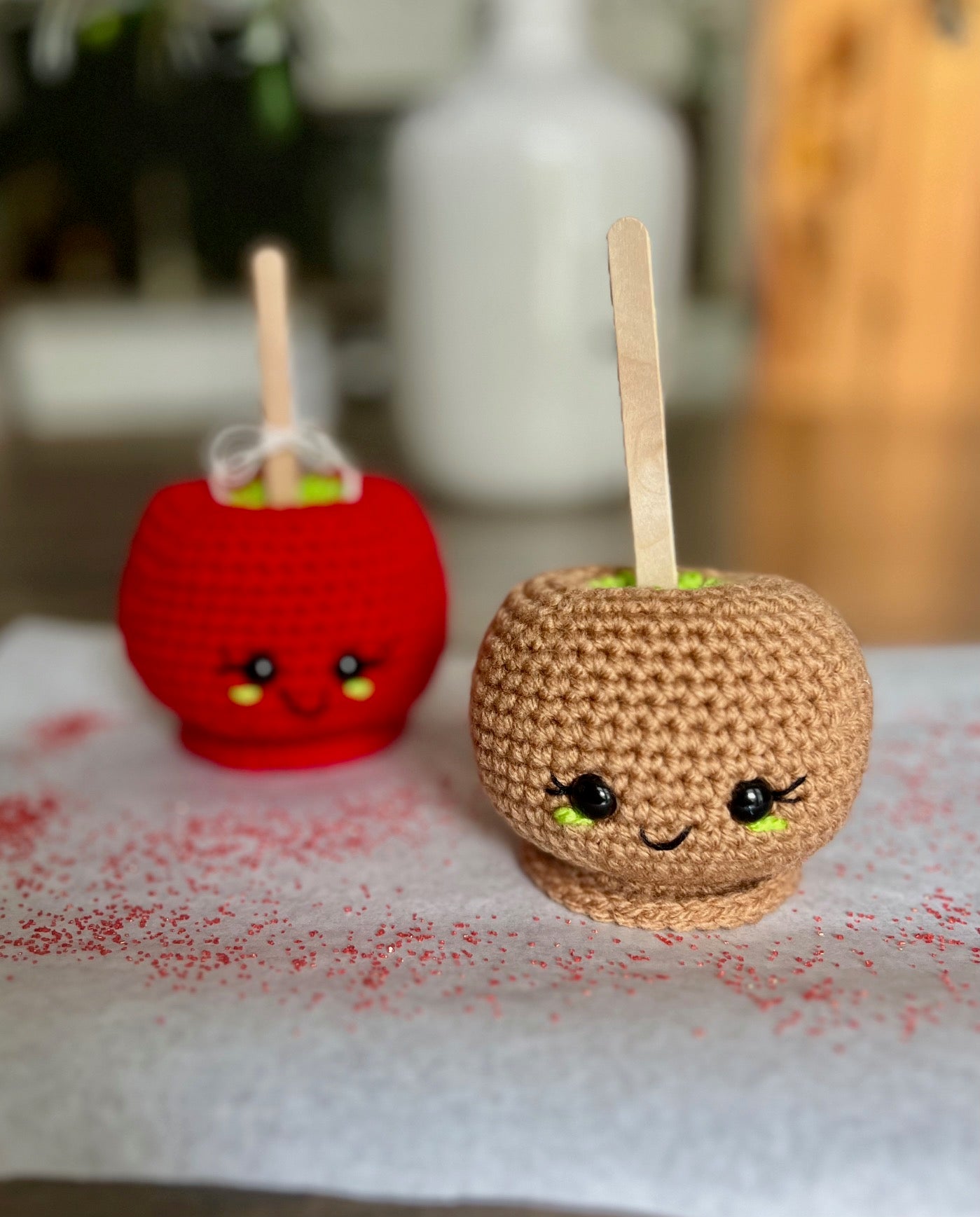 Candied & Caramel Apple Crochet Pattern