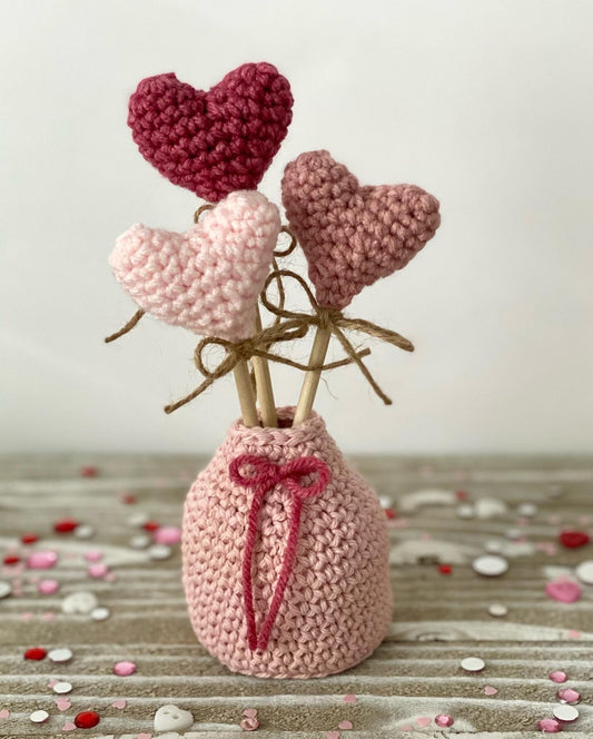 Bouquet of Hearts Crochet Pattern