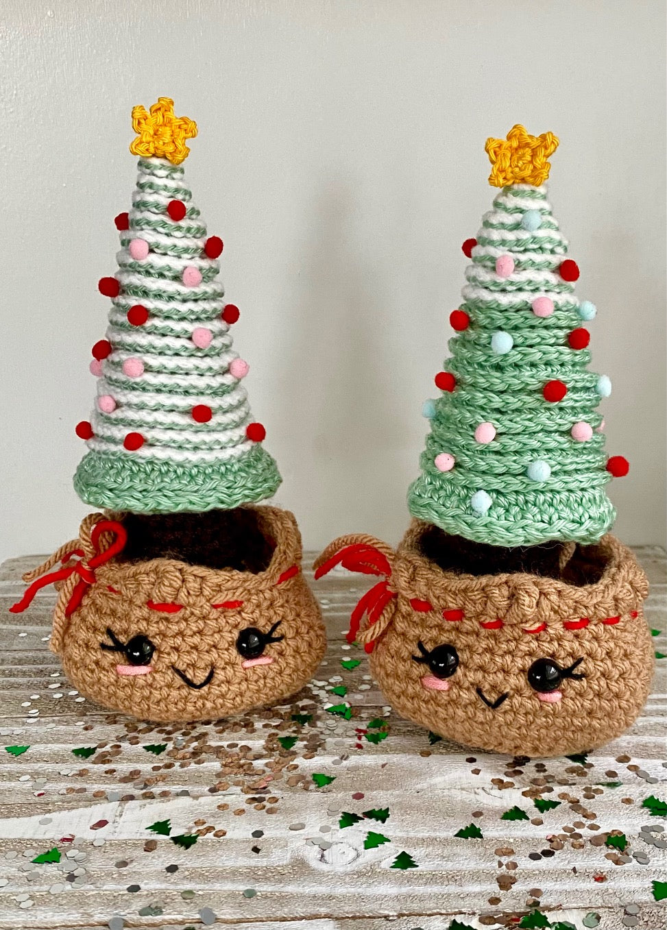 Burlap Sack Christmas Tree Crochet Pattern