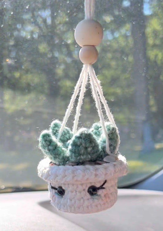 Mini Hanging Succulents Crochet Pattern