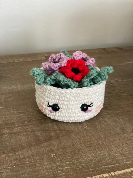 Potted Poppy Crochet Pattern