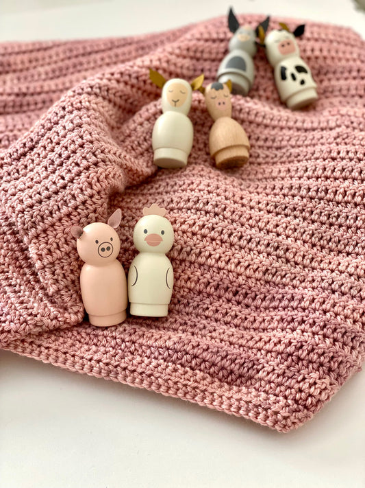 Simple & Sweet Baby Blanket Crochet Pattern